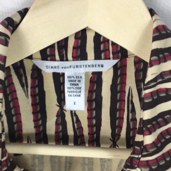 Diane Von Furstenberg Silk Sheena Dress Size 2 - Picture 6 of 8